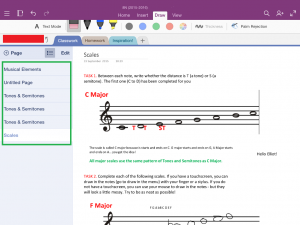 OneNote in the Classroom for iPad.